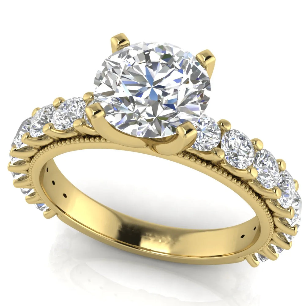 Vintage Halo-Inspired Accent Ring