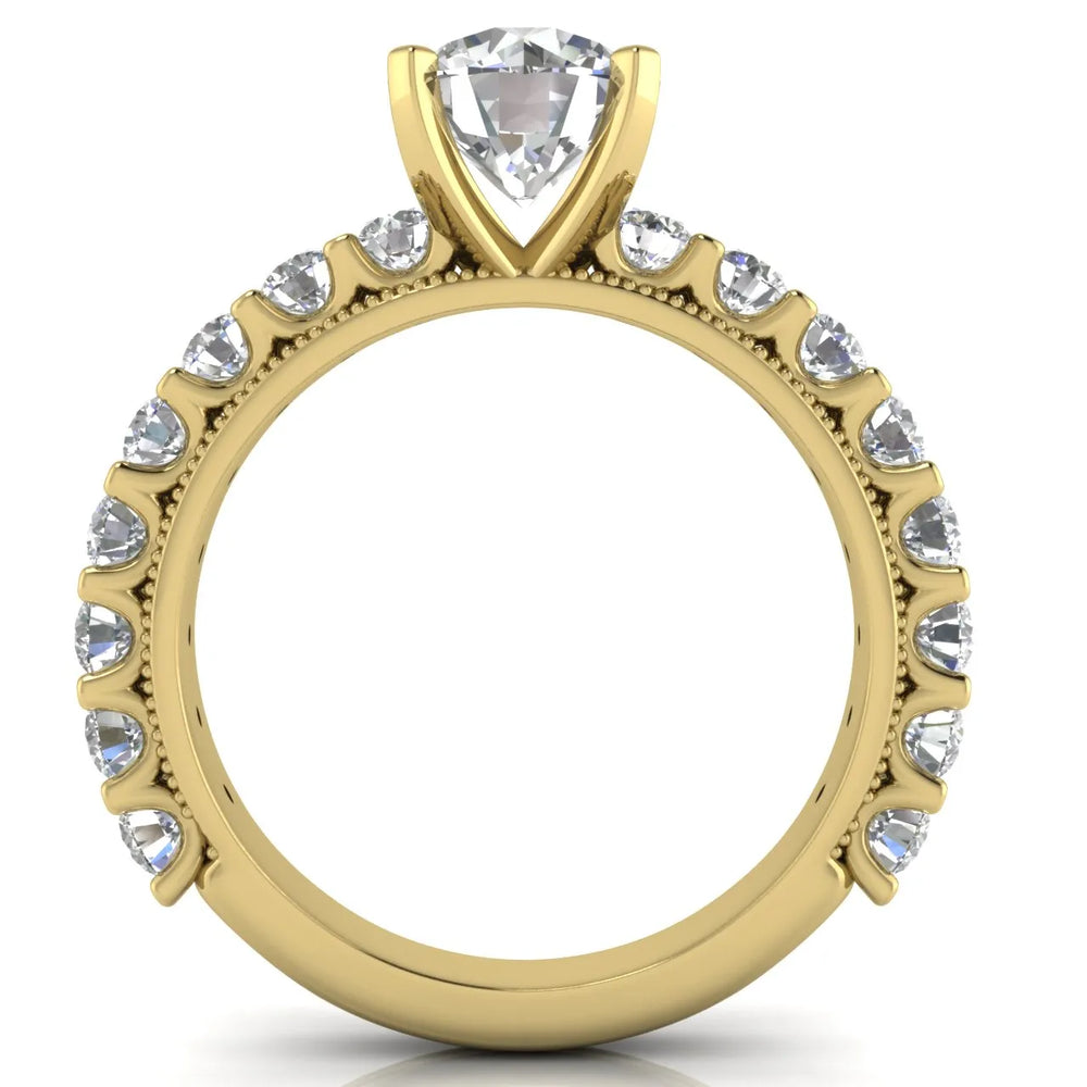 Vintage Halo-Inspired Accent Ring