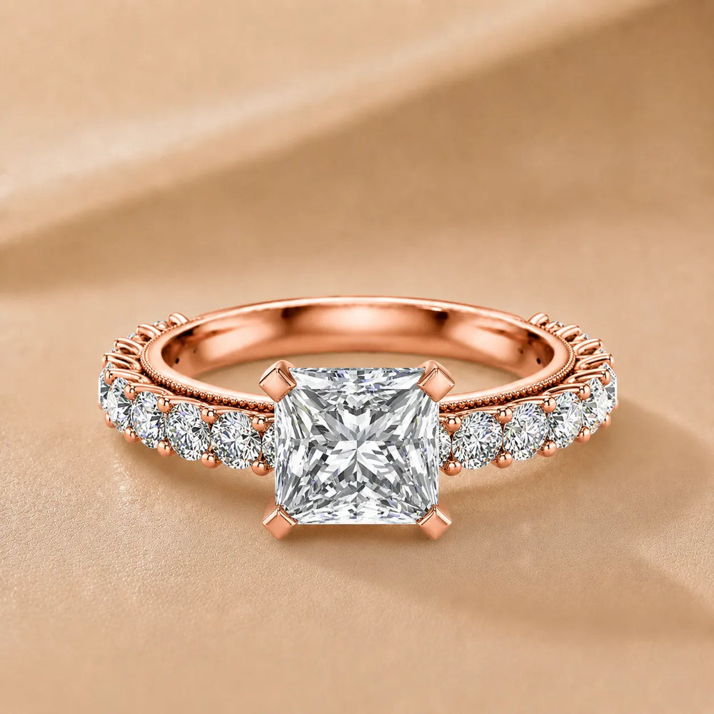 Vintage Halo-Inspired Accent Ring