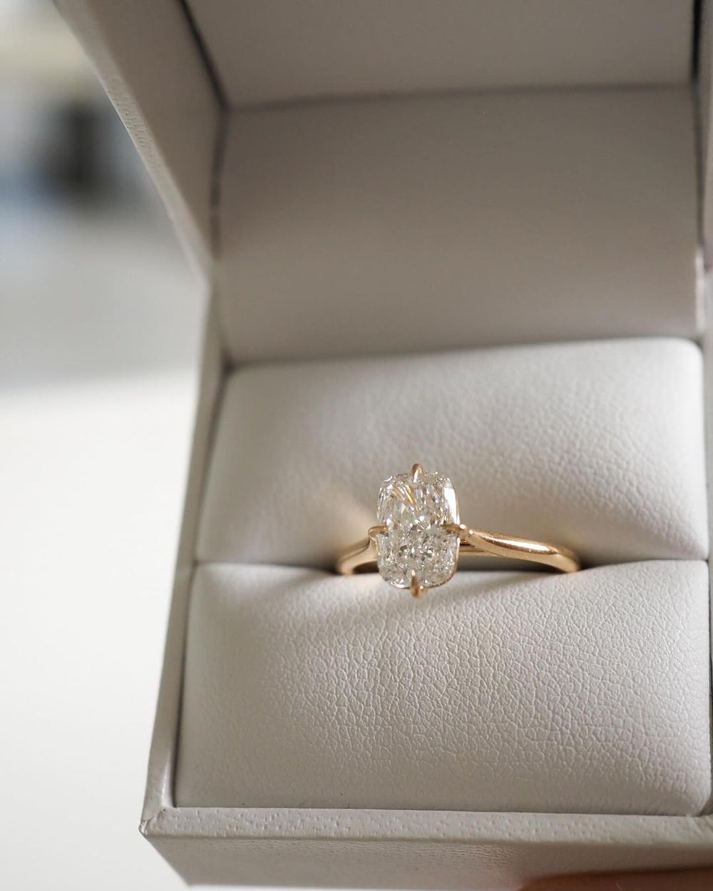 Cushion Cut Labgrown Engagement Ring