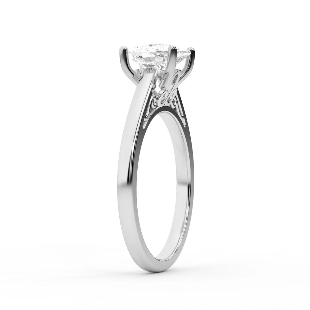 Iris Vintage Cushion Diamond Engagement Ring