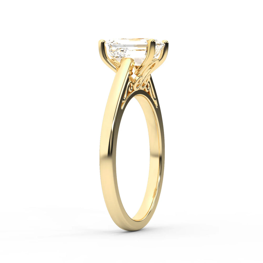 Iris Vintage Cushion Diamond Engagement Ring