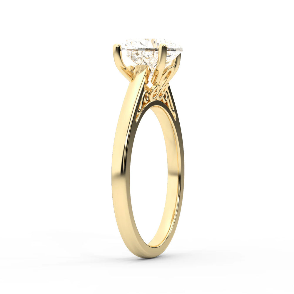 Iris Vintage Cushion Diamond Engagement Ring