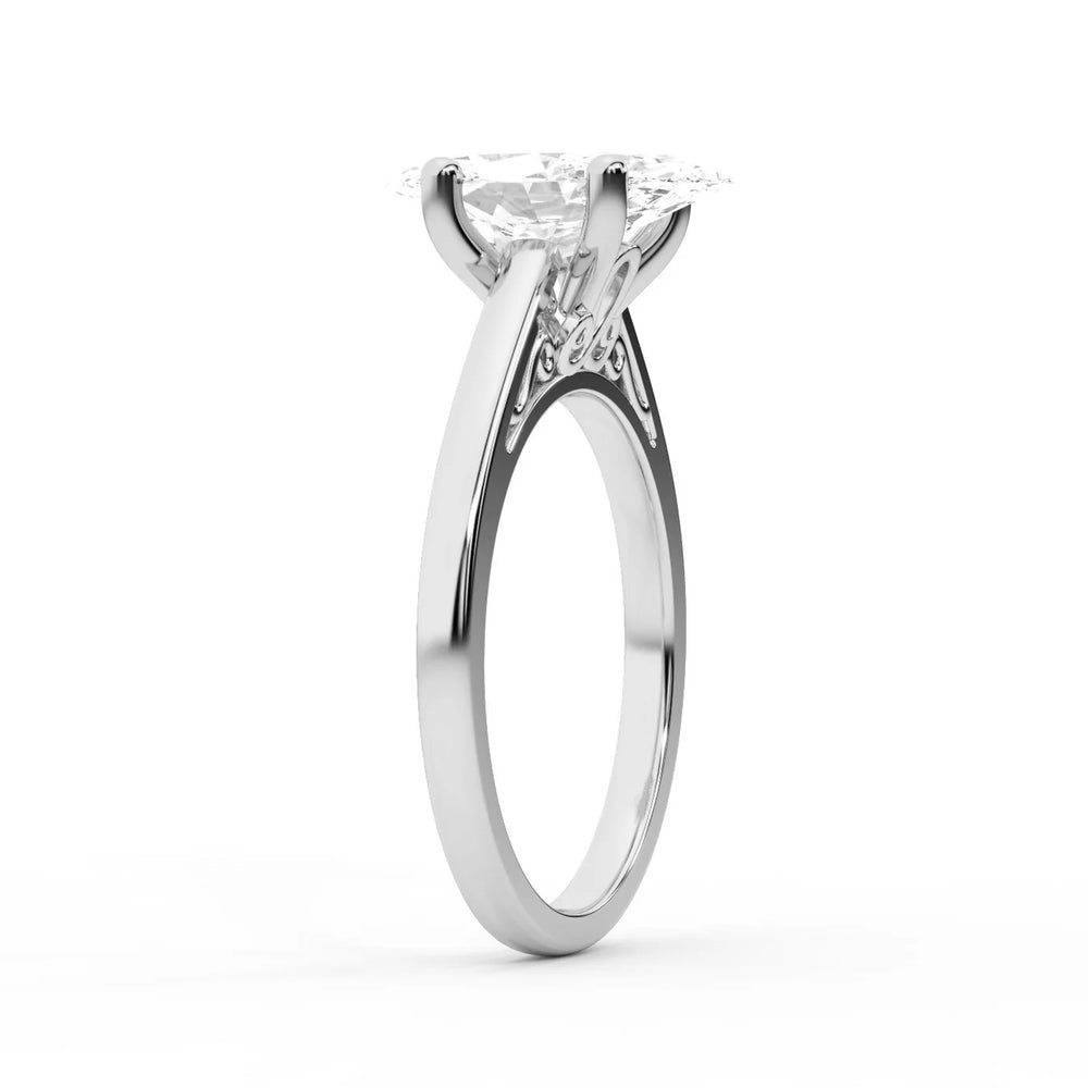 Iris Vintage Cushion Diamond Engagement Ring