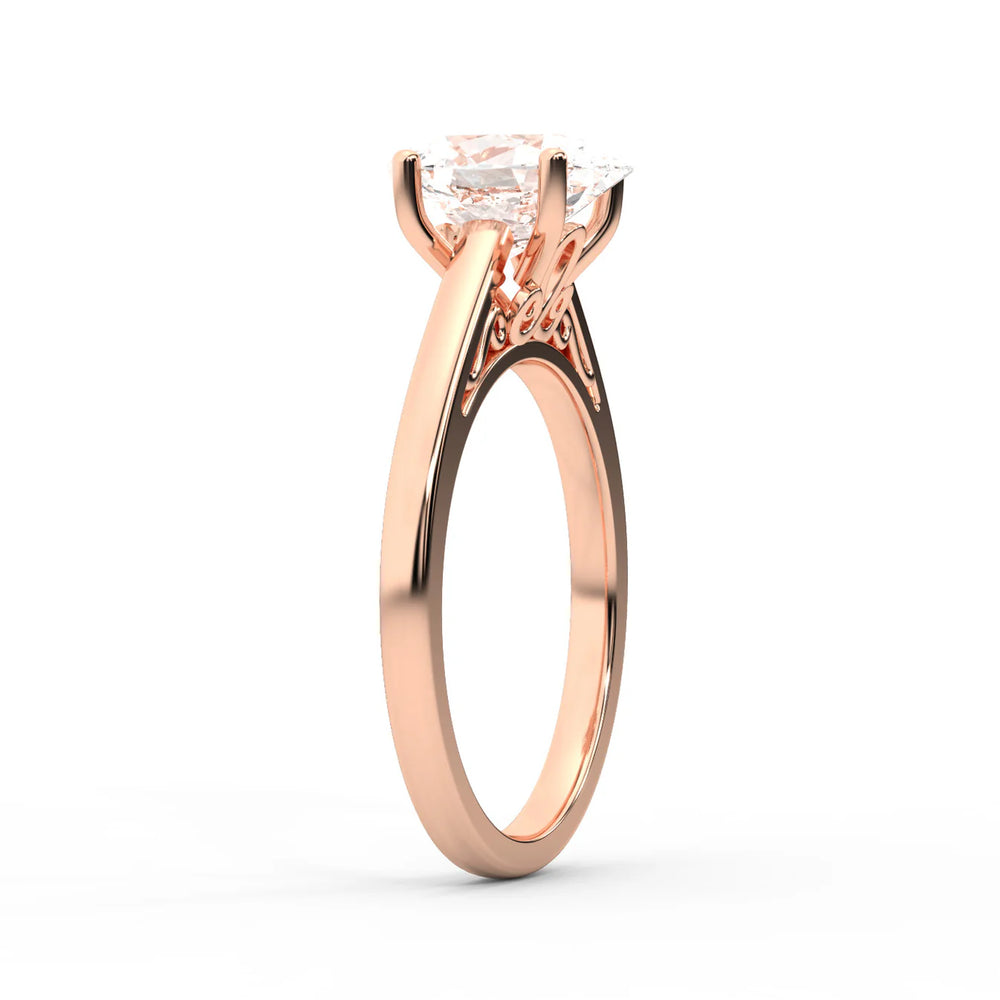 Iris Vintage Cushion Diamond Engagement Ring