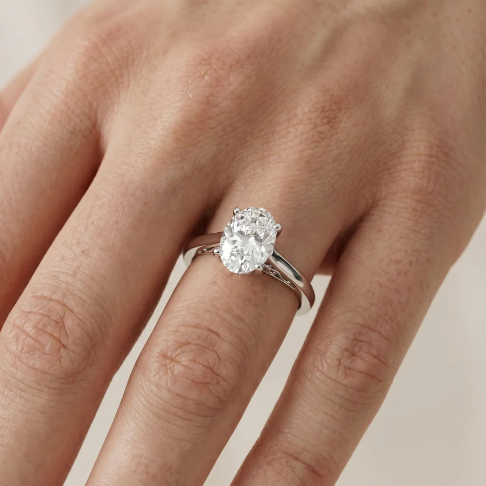 Iris Vintage Heart Diamond Engagement Ring