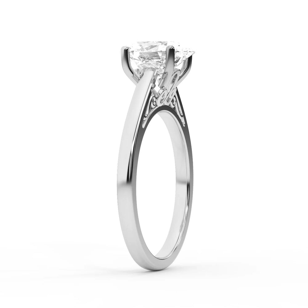 Iris Vintage Cushion Diamond Engagement Ring