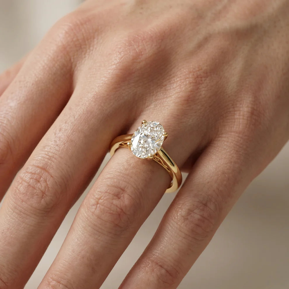 Iris Vintage Heart Diamond Engagement Ring