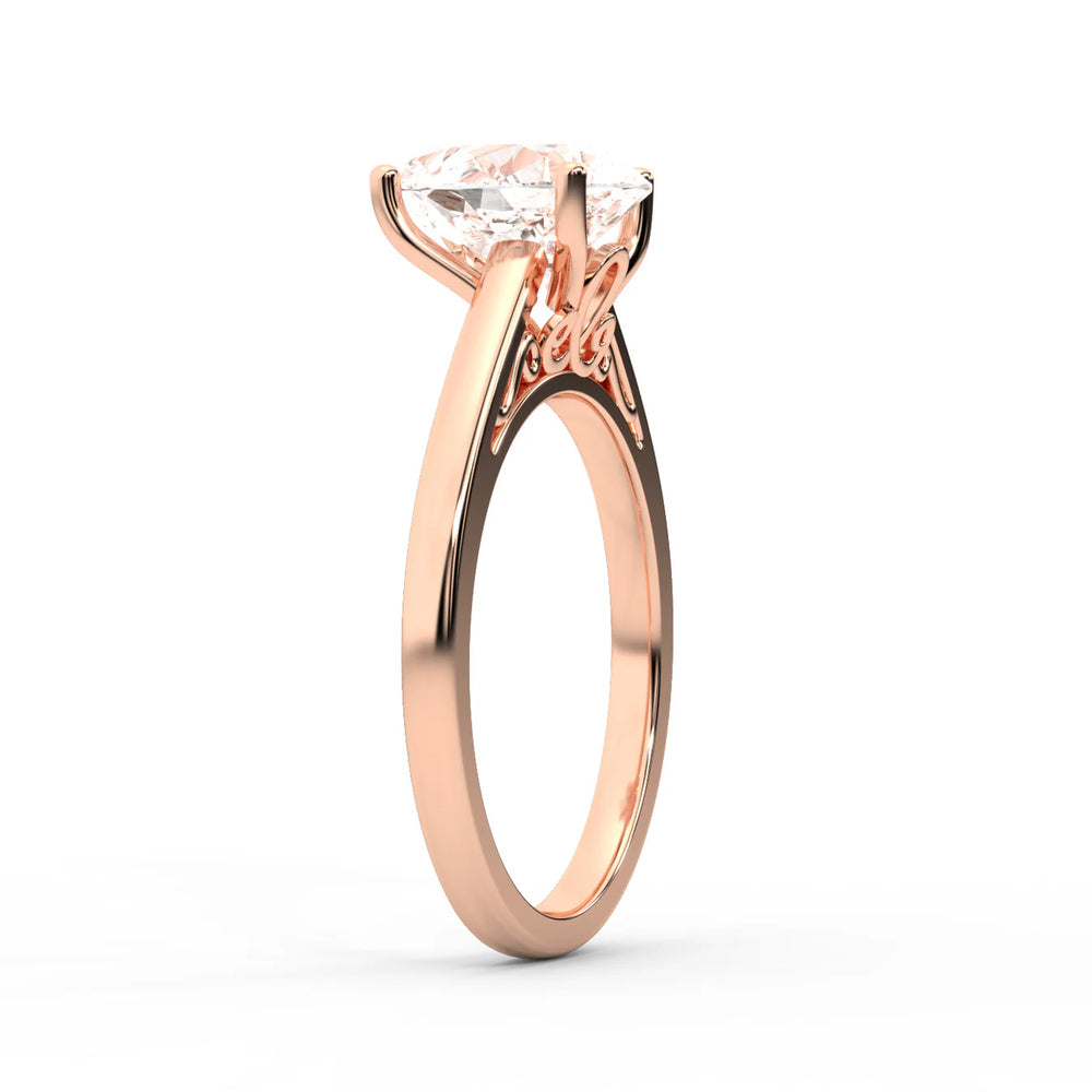 Iris Vintage Cushion Diamond Engagement Ring