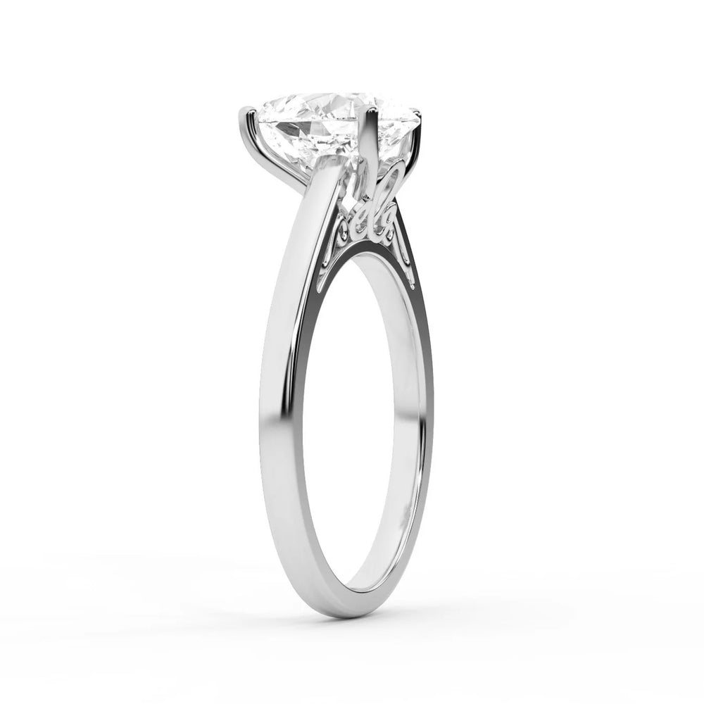 Iris Vintage Cushion Diamond Engagement Ring