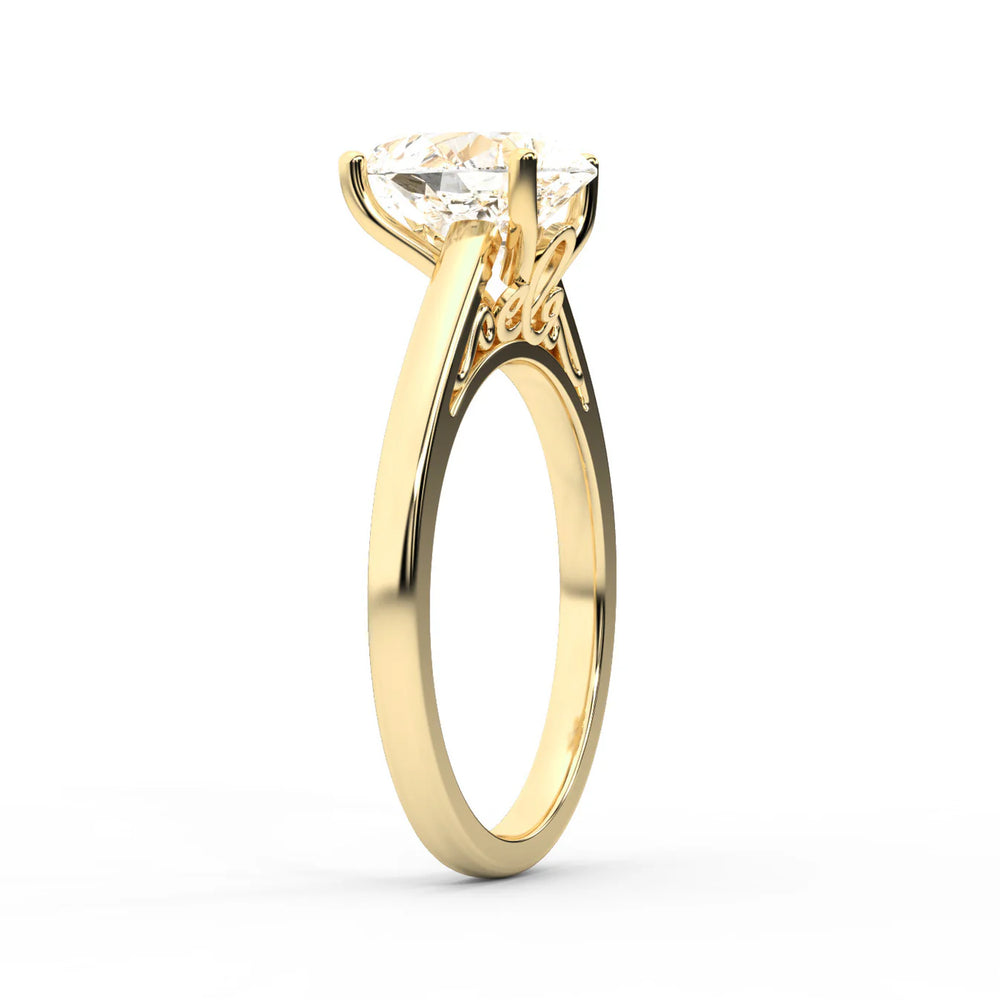 Iris Vintage Cushion Diamond Engagement Ring