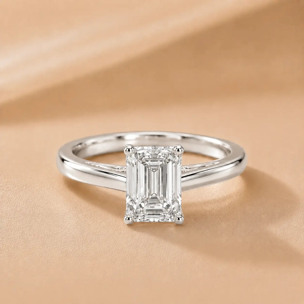 Iris Vintage Heart Diamond Engagement Ring