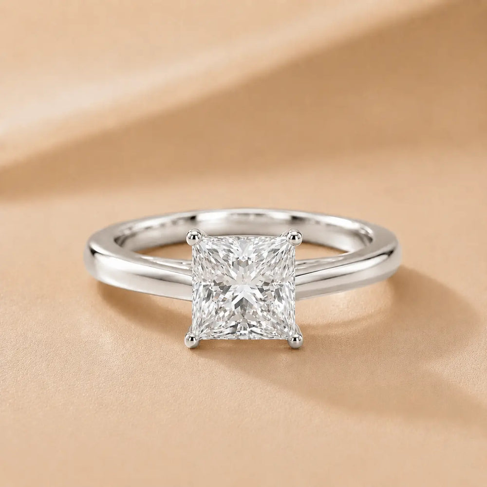 Iris Vintage Heart Diamond Engagement Ring