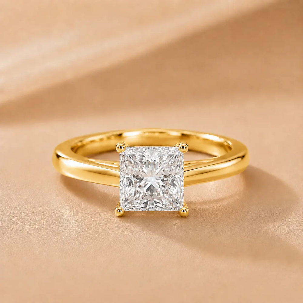 Iris Vintage Heart Diamond Engagement Ring
