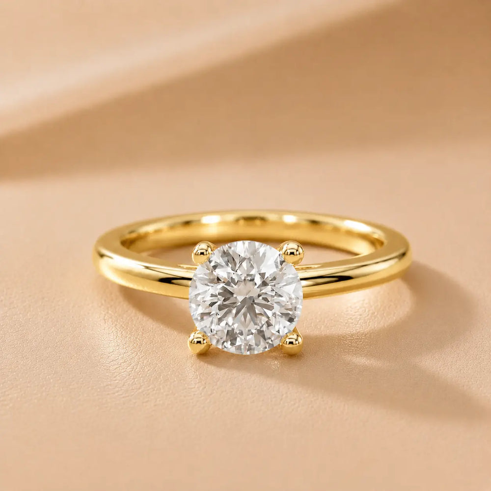 Iris Vintage Heart Diamond Engagement Ring