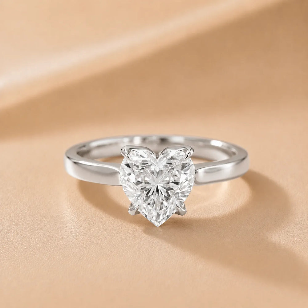 Isabella Bloom Solitaire Heart Diamond Engagement Ring