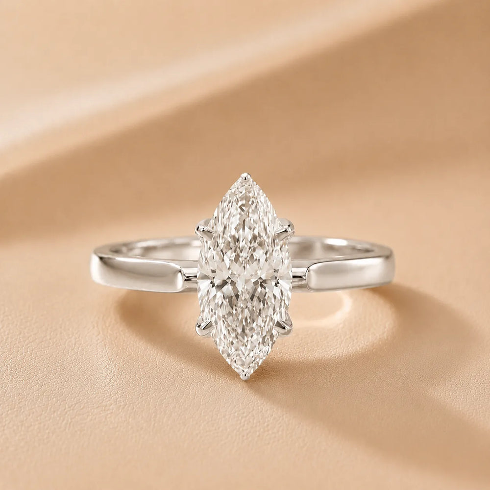 Isabella Bloom Solitaire Heart Diamond Engagement Ring
