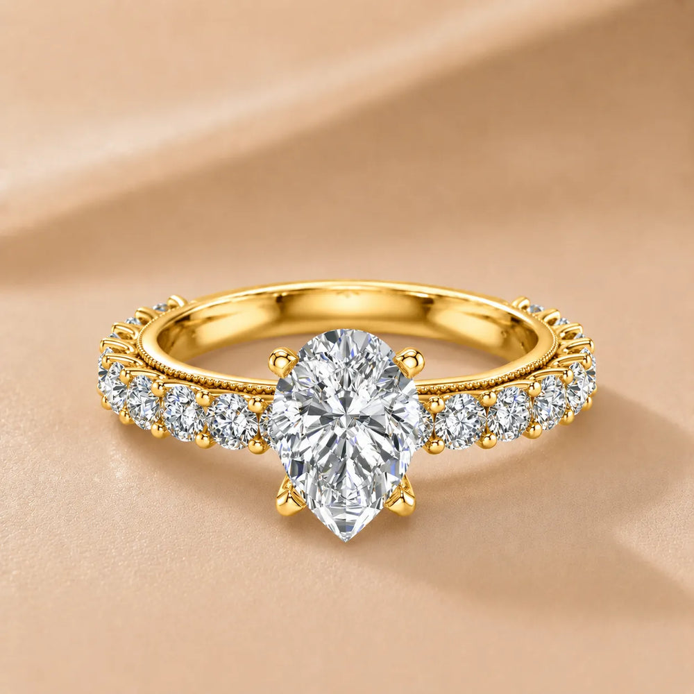 Vintage Halo-Inspired Accent Ring