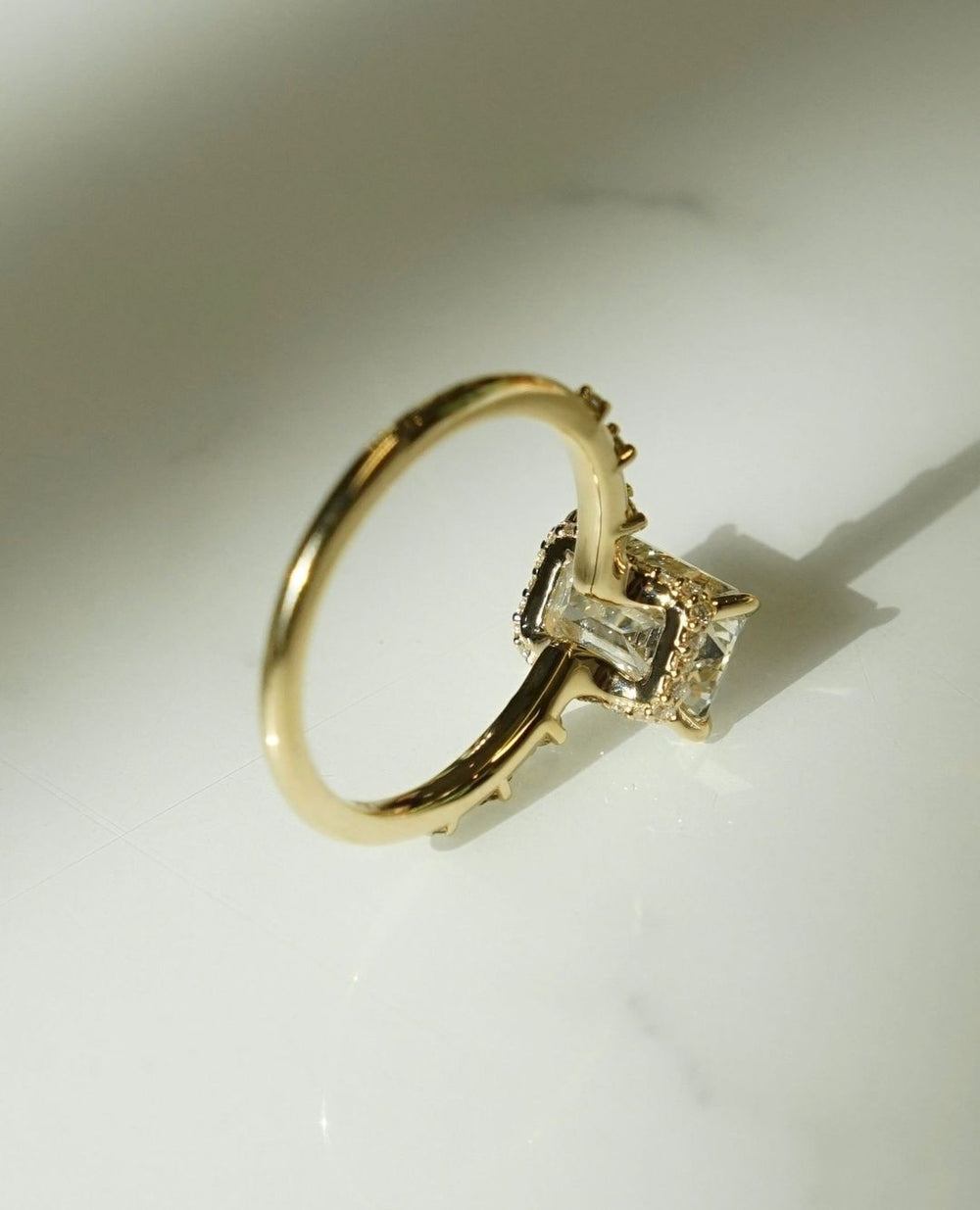 Emerald Cut Labgrown Engagement Ring