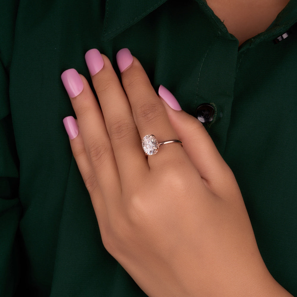 Oval Cut Labgrown Ring