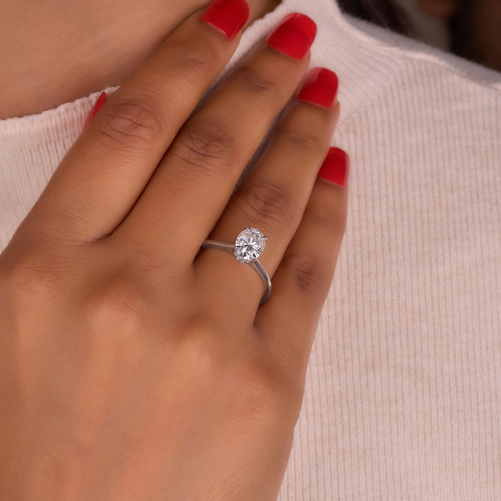 Oval Cut Labgrown Ring