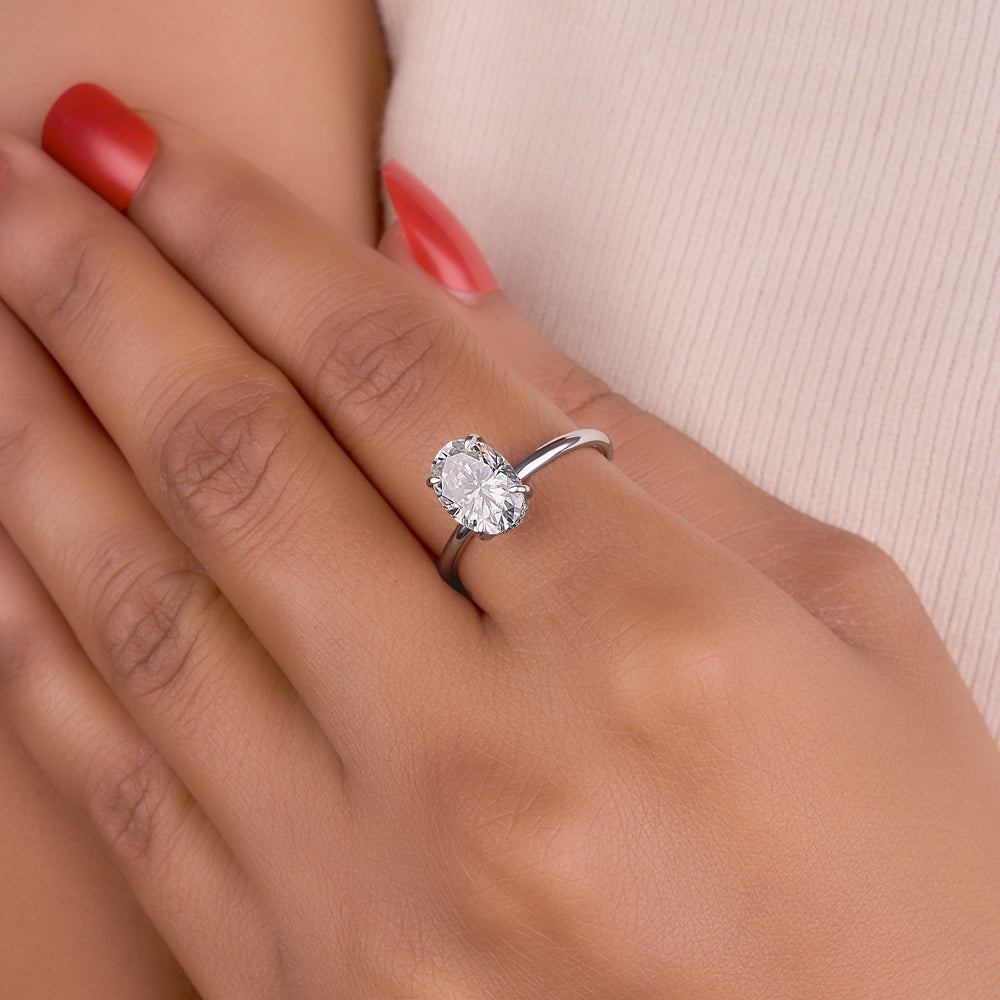 Oval Cut Labgrown Ring