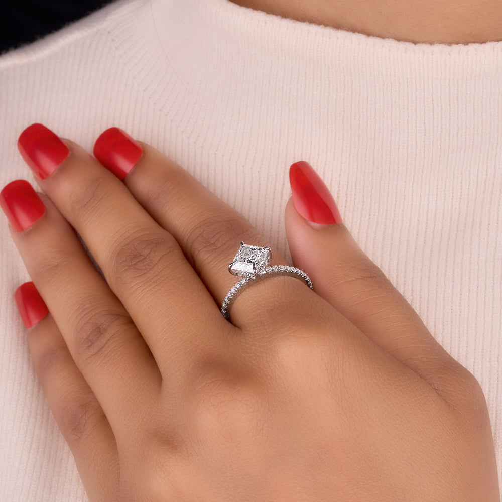 Princess Cut Labgrown Engagement Ring