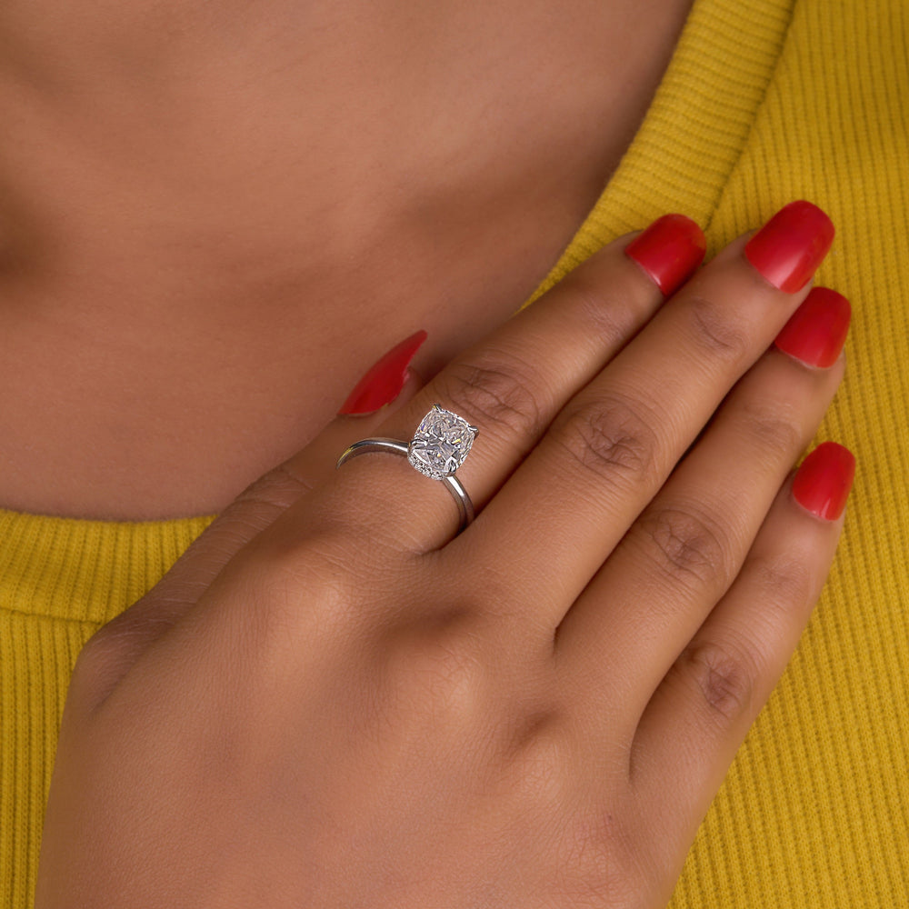 Cushion Cut Labgrown Ring