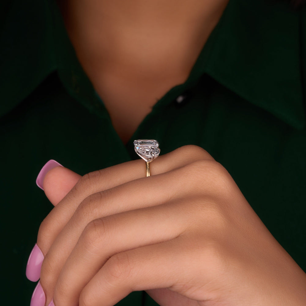 Toi Et Moi Pear & Emerald Cut Labgrown Ring