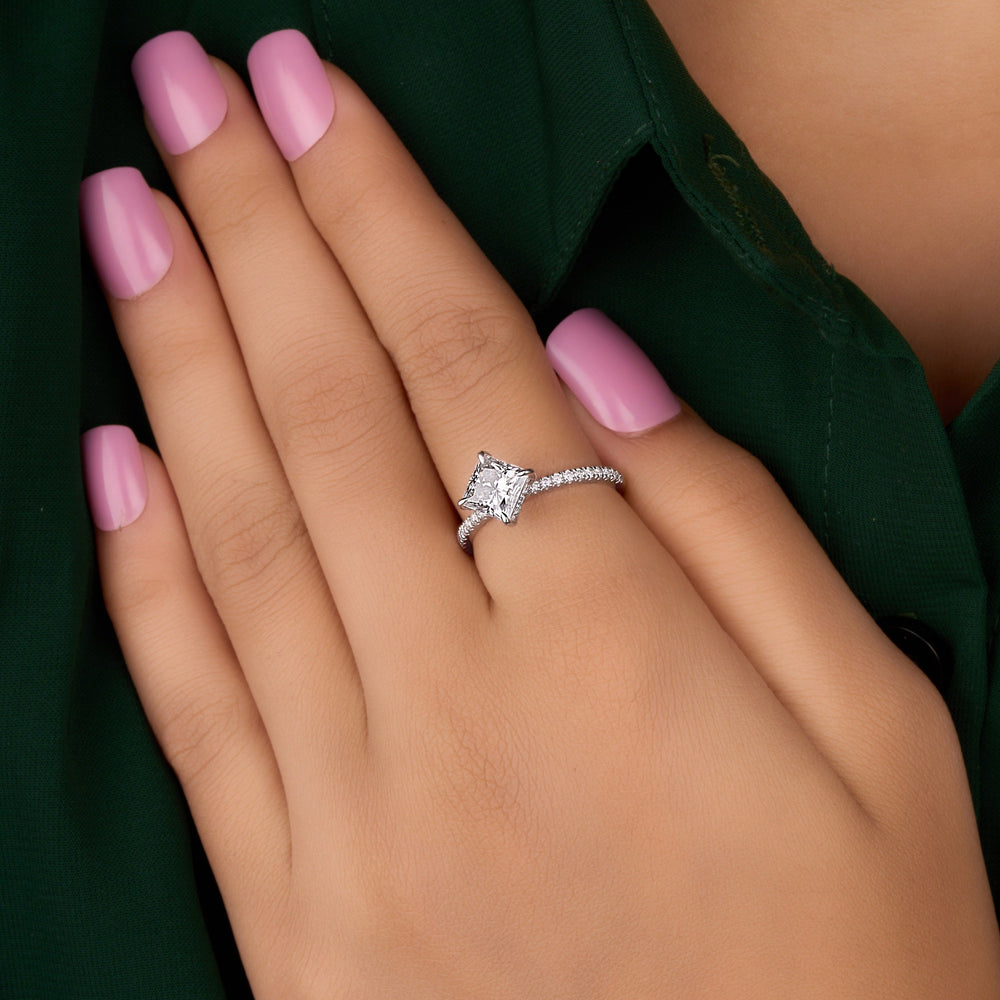 Princess Cut Labgrown Engagement Ring