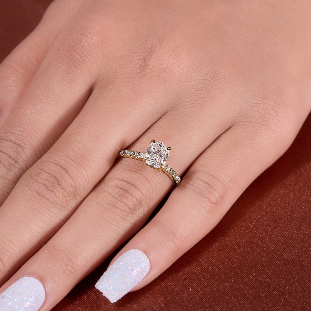 Cushion Cut Labgrown Ring