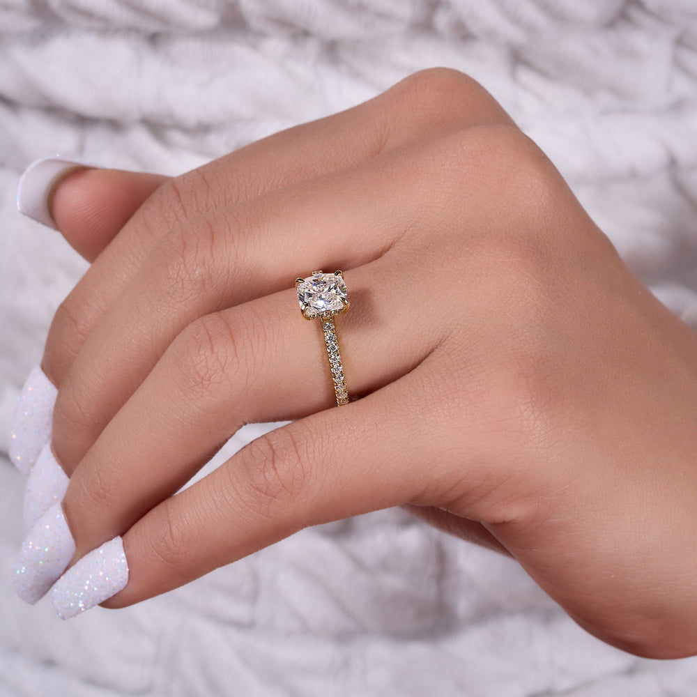 Cushion Cut Labgrown Ring