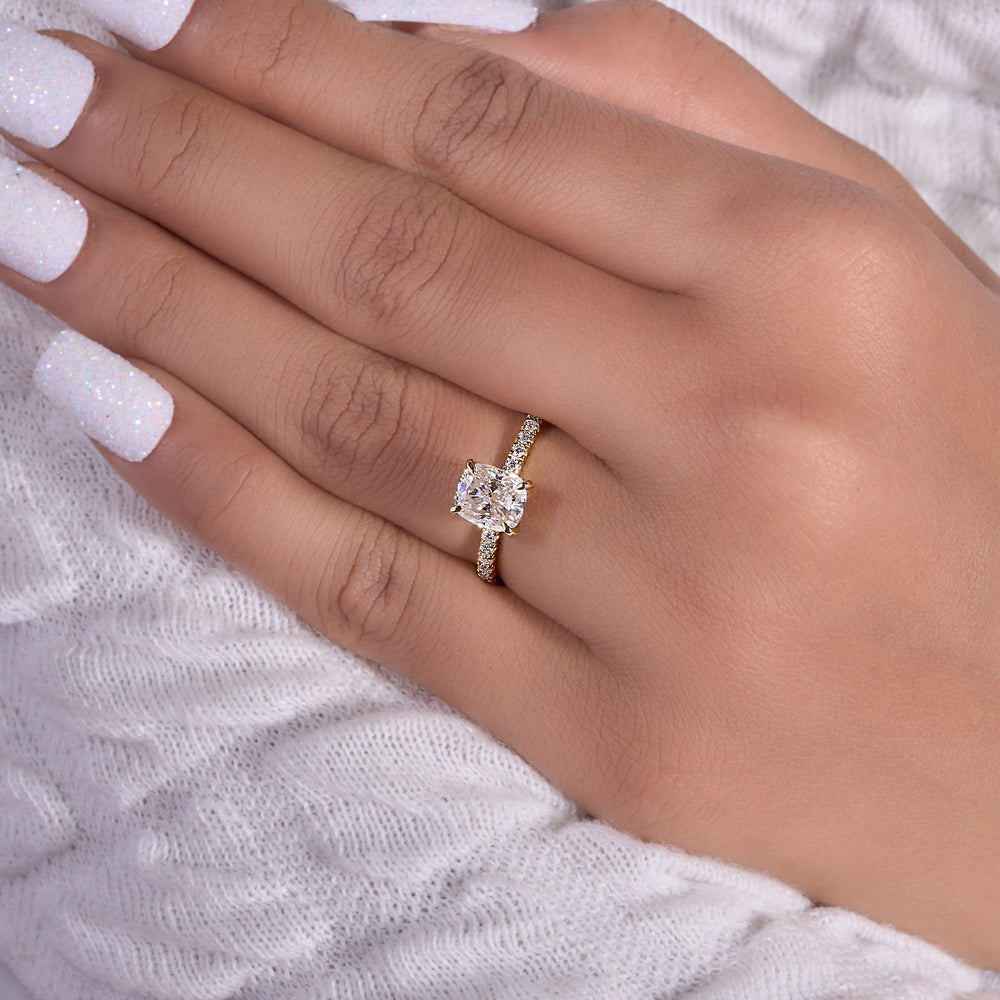 Cushion Cut Labgrown Ring