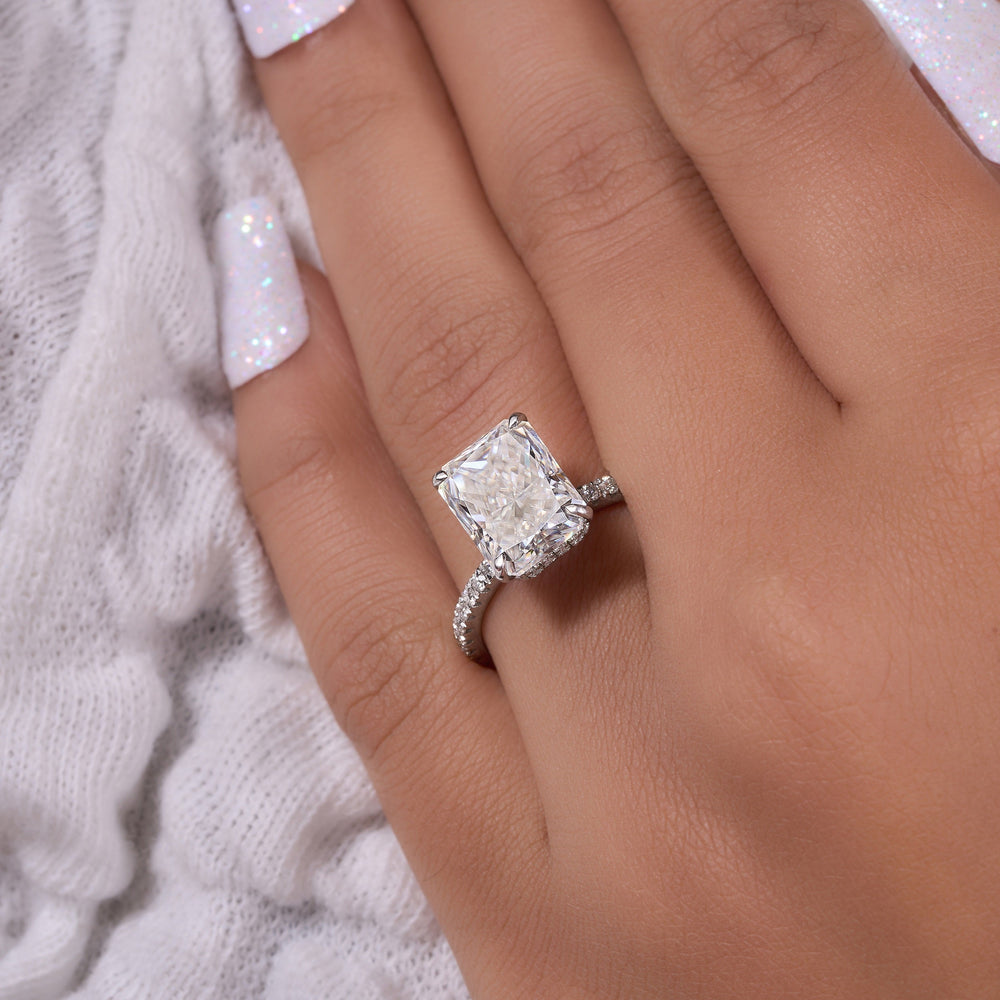 Elongated Radiant Cut Labgrown Ring