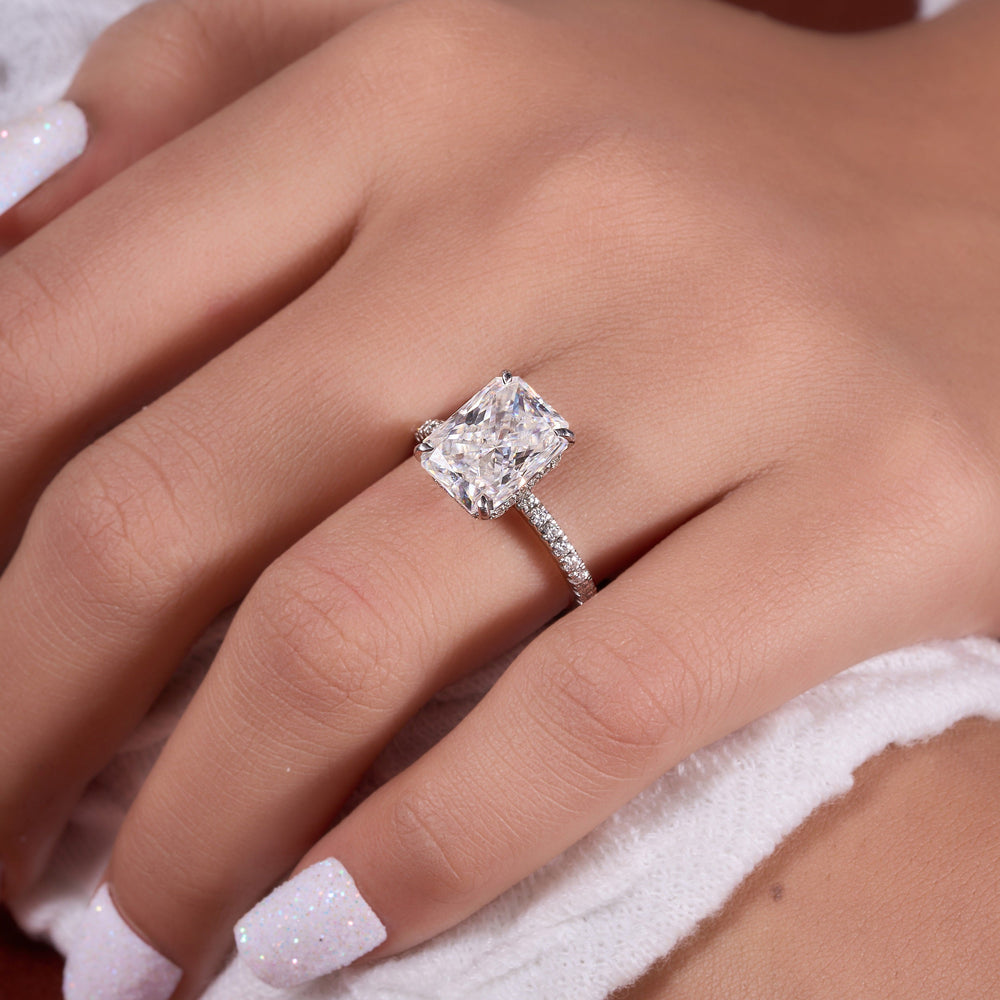 Elongated Radiant Cut Labgrown Ring