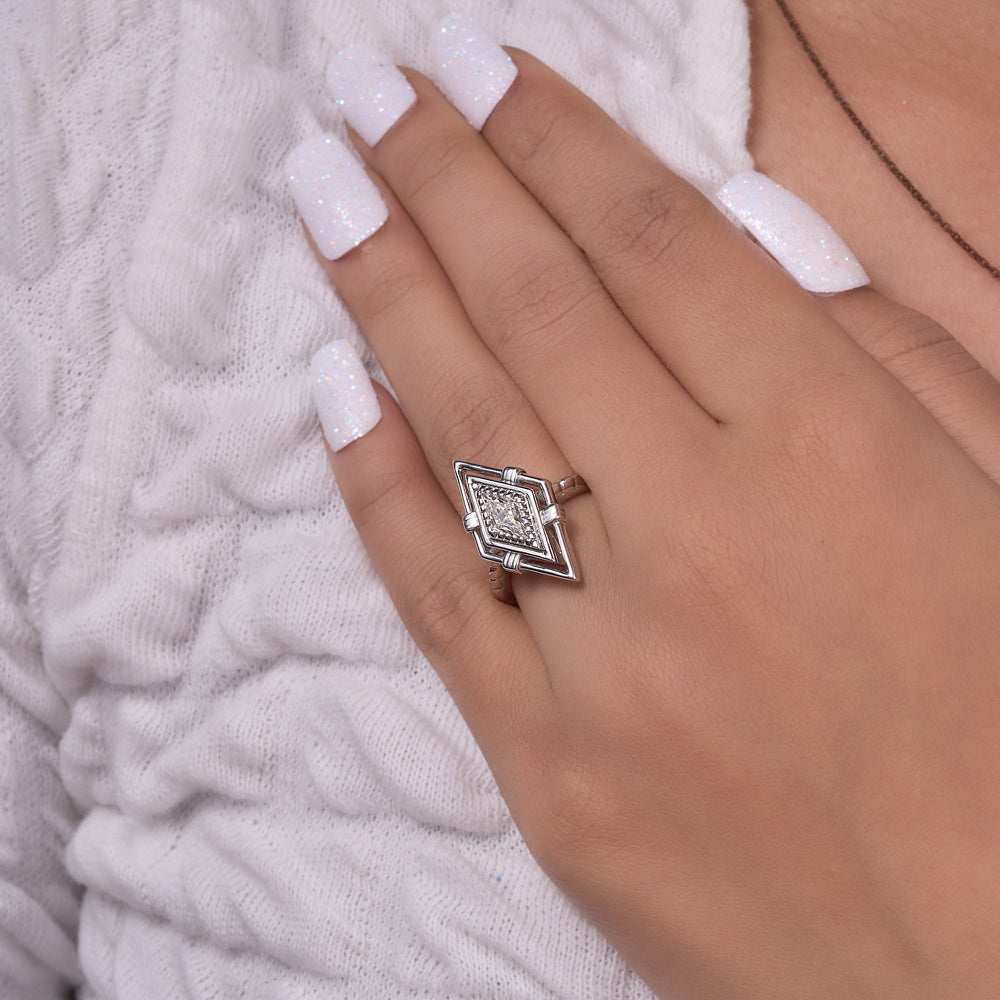 kite cut Labgrown Ring