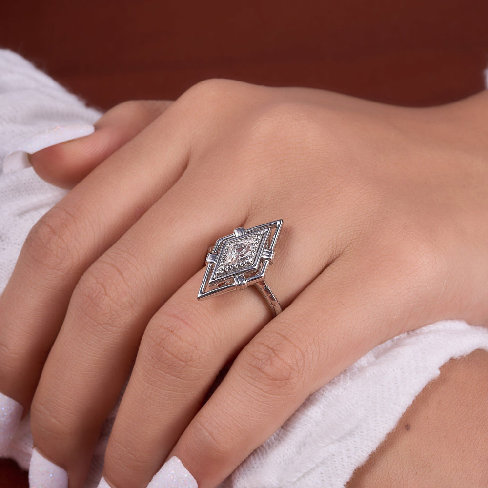 kite cut Labgrown Ring