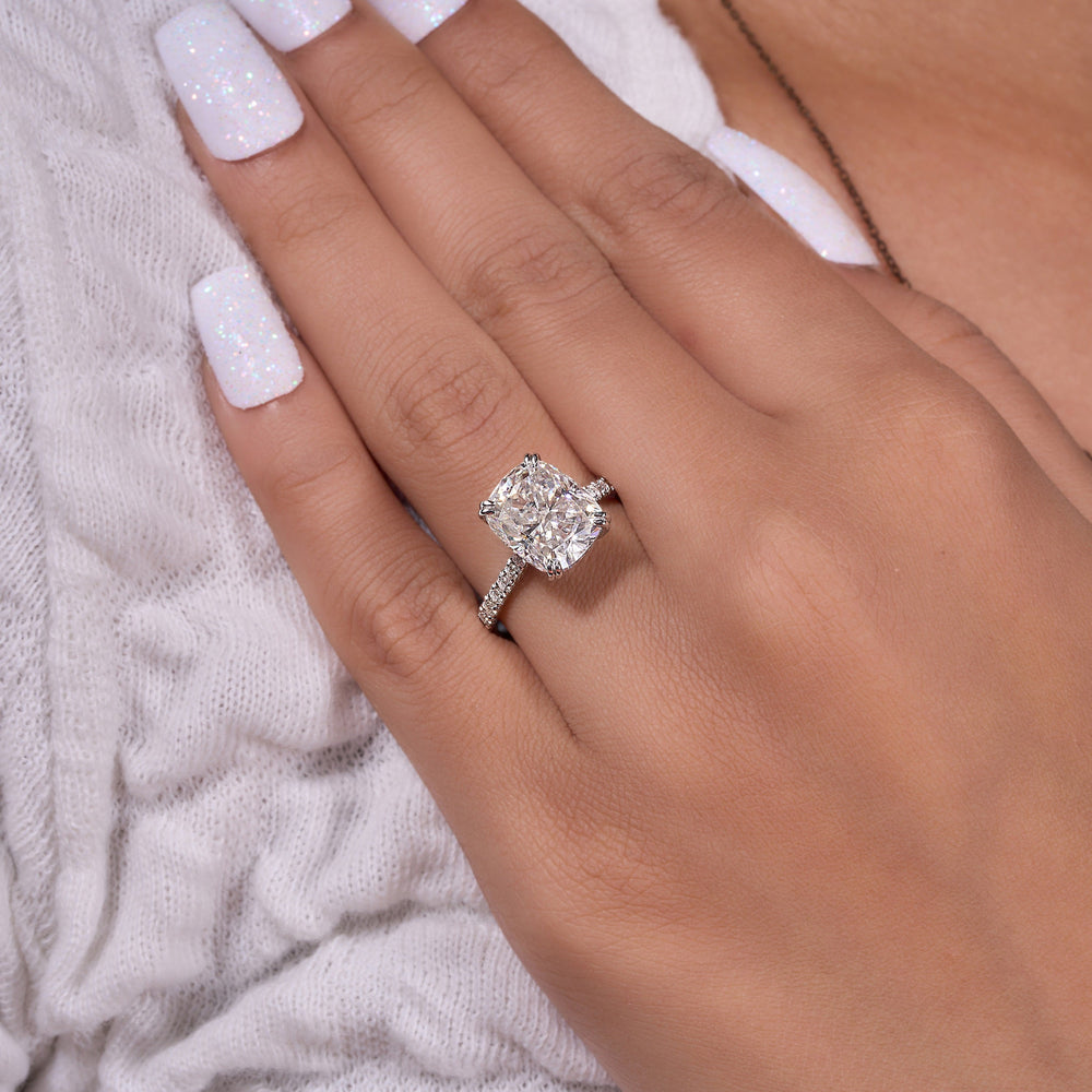 Labgrown Cushion Cut Ring