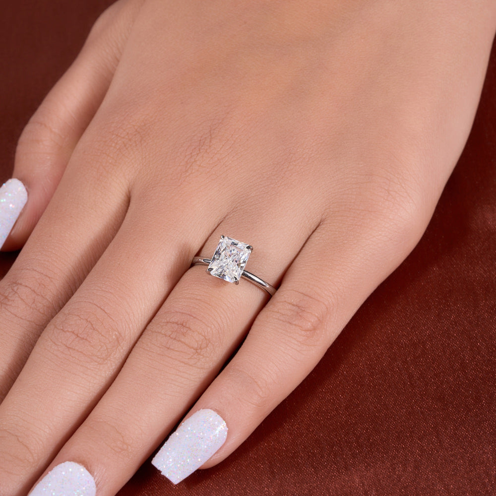 Radiant Cut Labgrown Engagement Ring