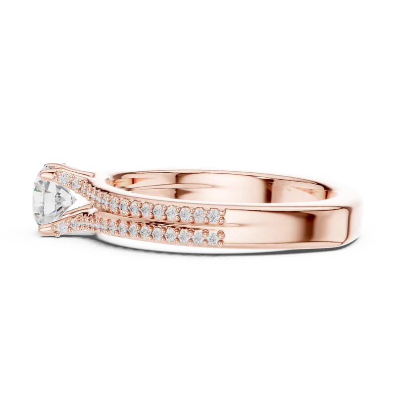 Serene Spark Ring with Eight Prong