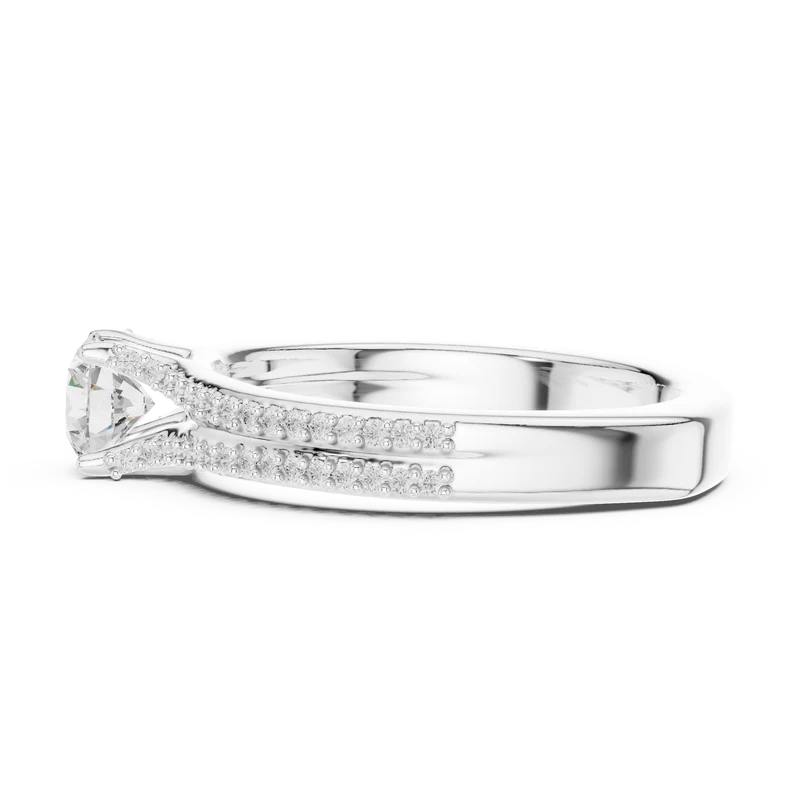 Serene Spark Ring with Eight Prong