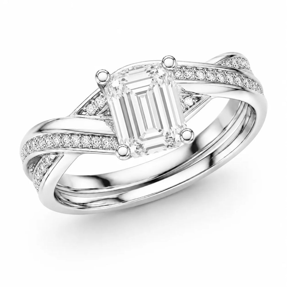 Eternal Embrace Solitaire Ring With Round Diamond