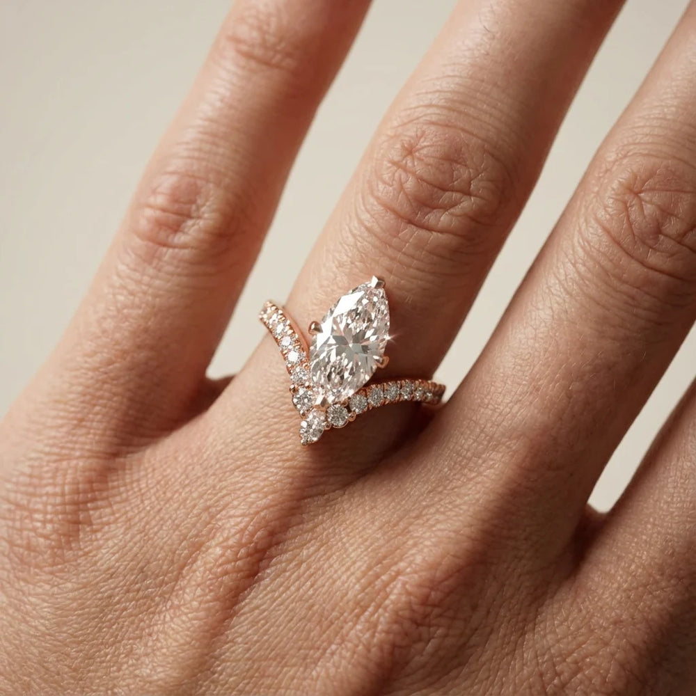 Isabella Legacy Side Stone Asscher Diamond Engagement Ring
