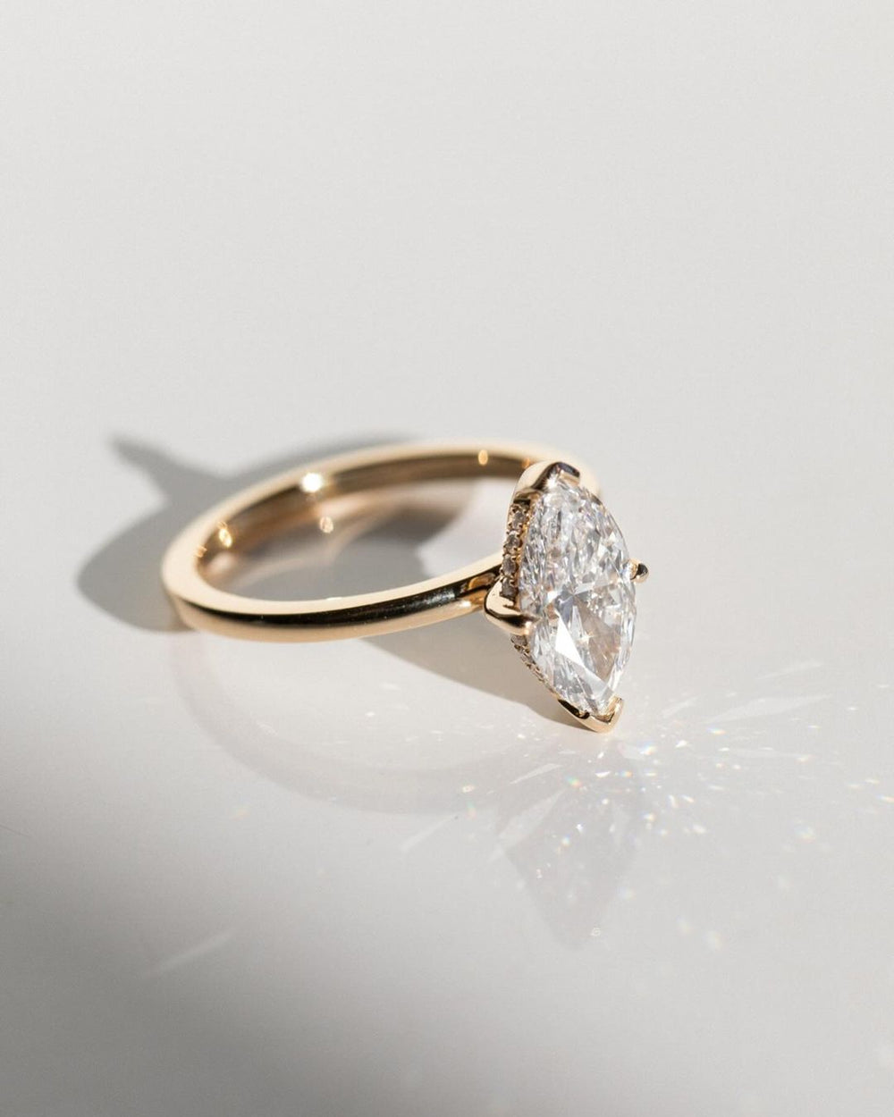 Marquise Cut Labgrown Engagement Ring