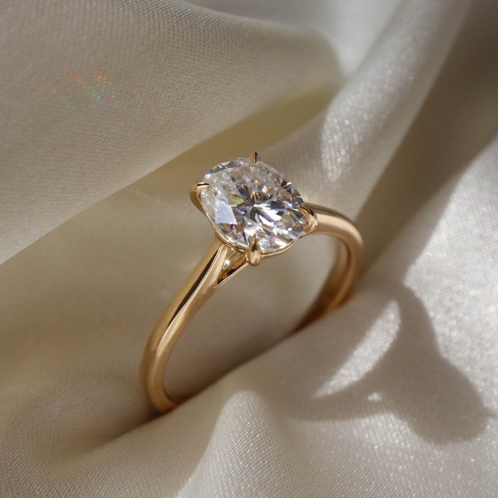 Oval Cut Labgrown Engagement Ring