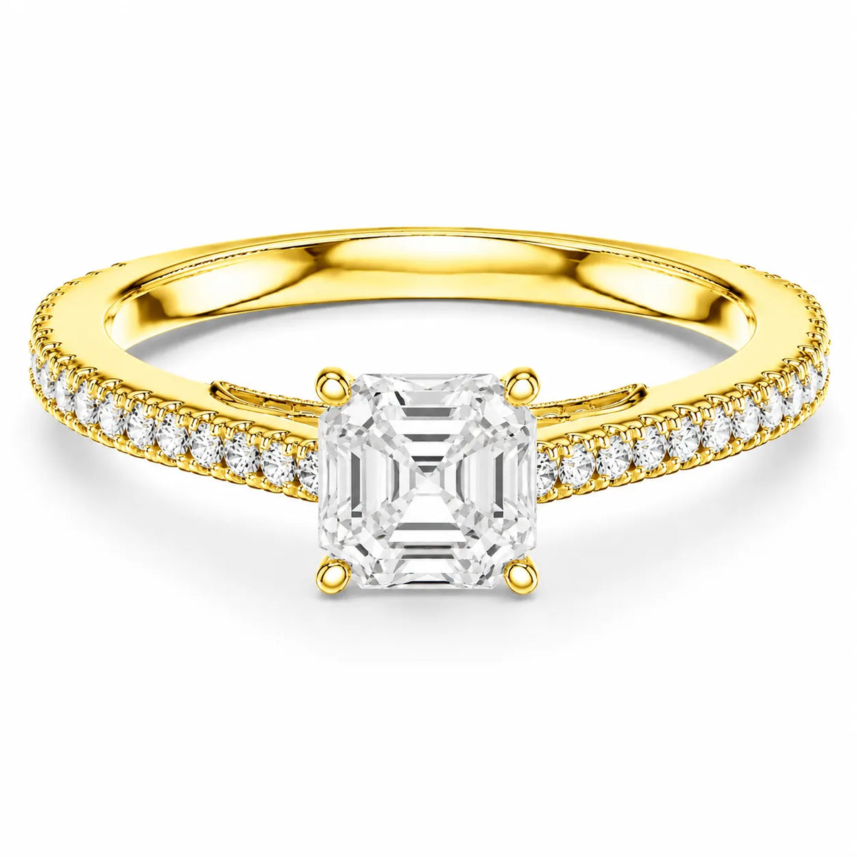 Luminous Promise Ring with Round Elegance