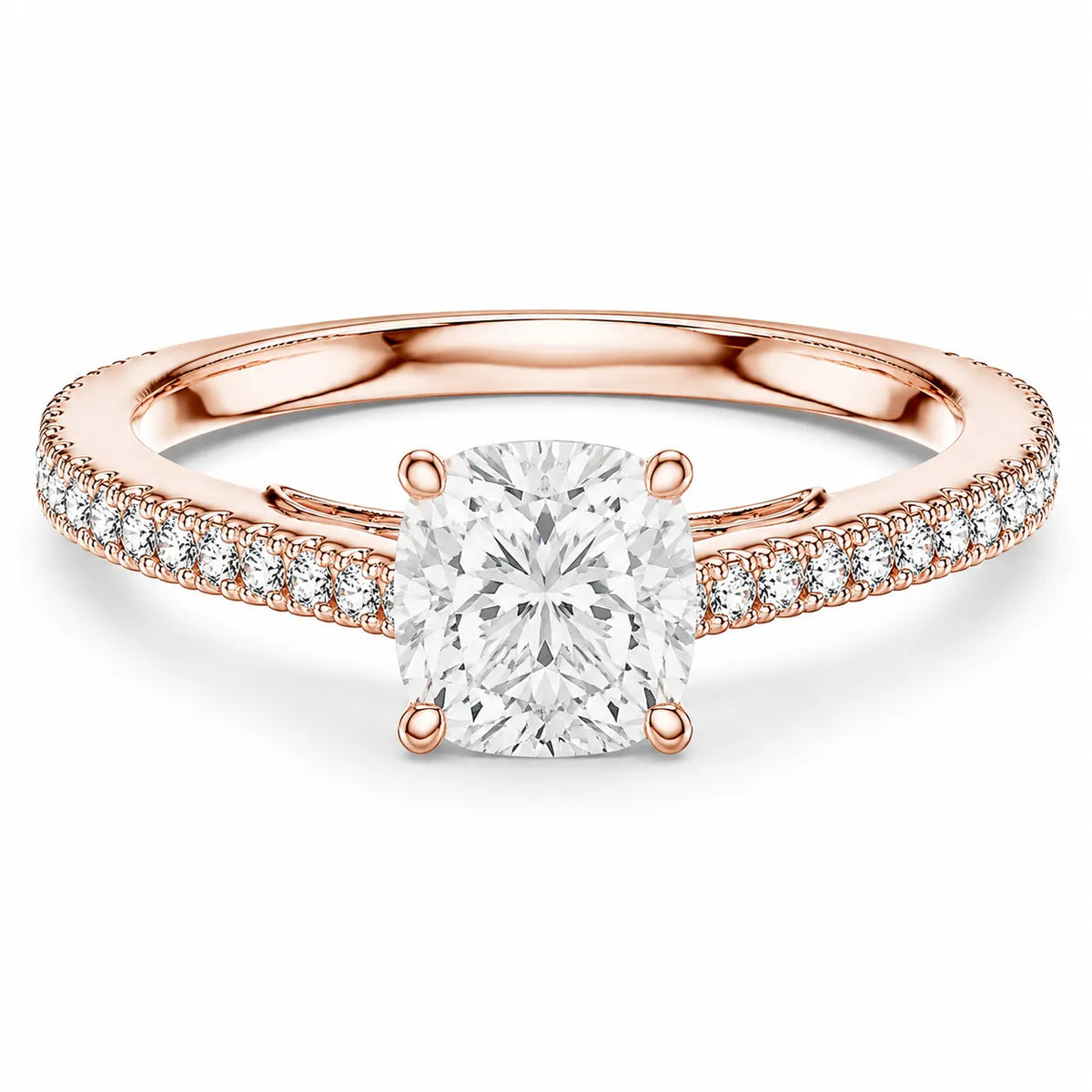 Luminous Promise Ring with Round Elegance