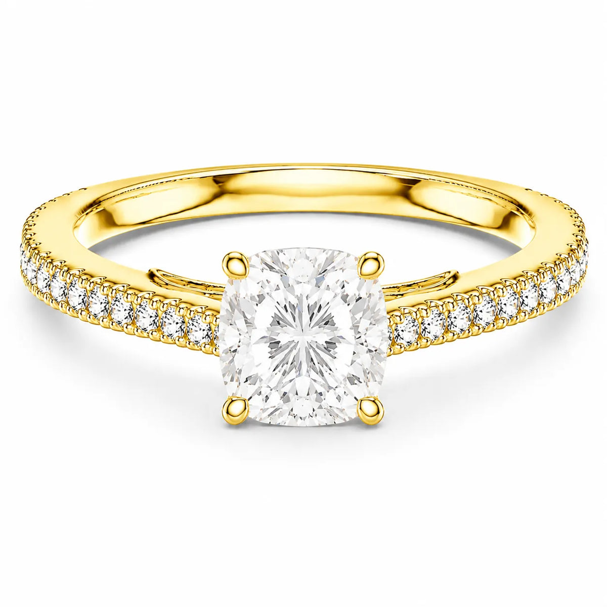 Luminous Promise Ring with Round Elegance