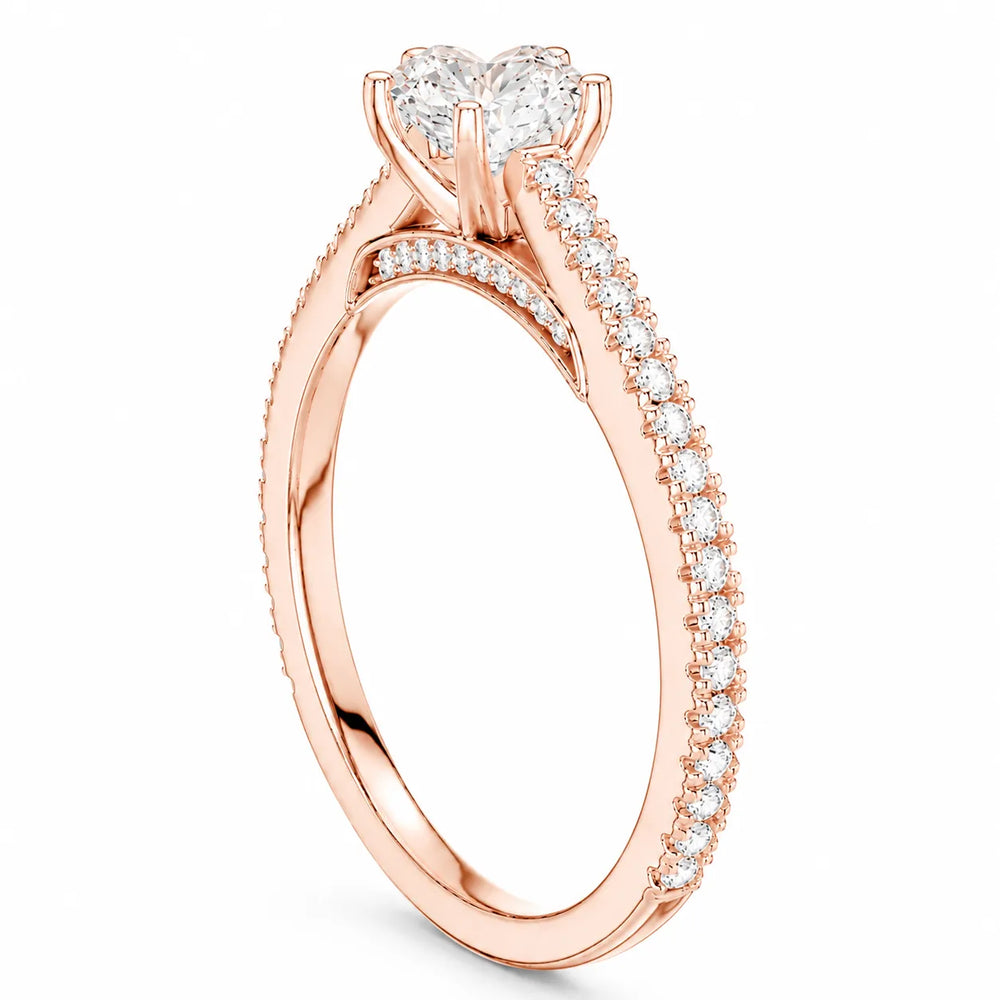 Luminous Promise Ring with Round Elegance