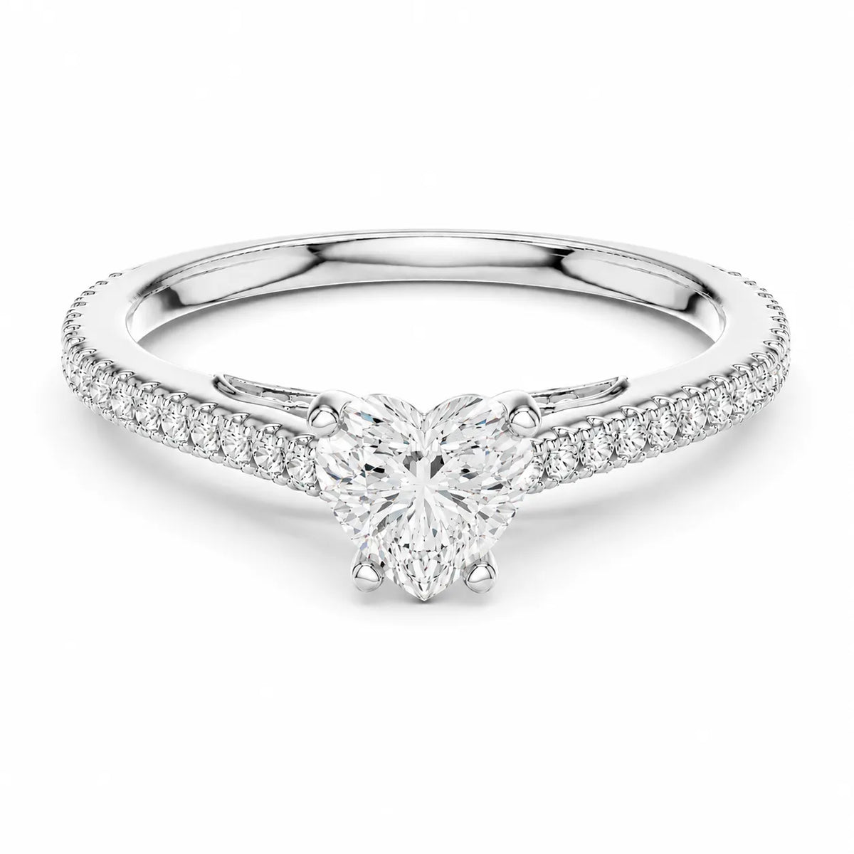 Luminous Promise Ring with Round Elegance